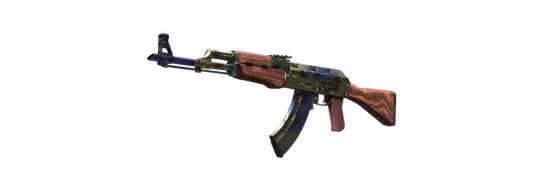 Skin de arma AK-47 Case Hardened do CS2.