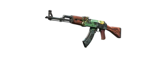 Skin da arma AK-47 Serpente de Fogo do Counter-Strike 2.