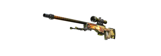 Skin de sniper AWP Dragon Lore do CS2.