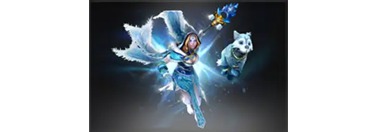 Crystal Maiden Frost Avalanche é um item de prestígio do Dota 2.