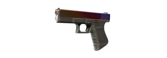 Skin para a pistola Glock-18 Fade do Counter-Strike 2.